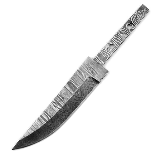 Handmade Hand forged Damascus Steel Blank Blade Dagger Hunting & camping Knife, Damascus Blank Blade, Making Blade Damascus Fixed Blade Wholesale Price (ST4)