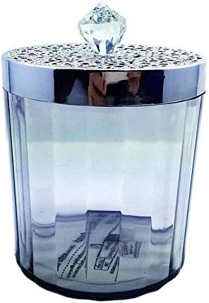 Thai Decor 15-Ounce Premium Quality Clear Plastic Apothecary Jars Bathroom 1 / Pack.