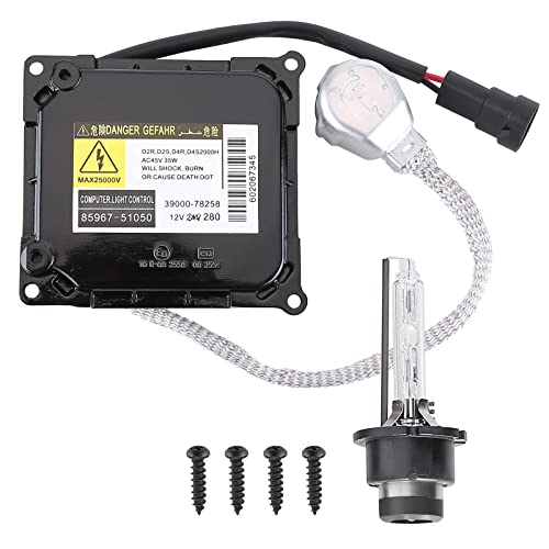 Katutude Xenon HID Headlight Ballast+D4S Bulb Compatible for 2007- 2011 Lexus ES350 IS250 GS350,fit for Toyota 2008-2010 Avalon 2009-2012 Venza 2005-2009 Prius 2006-2008 Solara |85967-51050| 1PACK