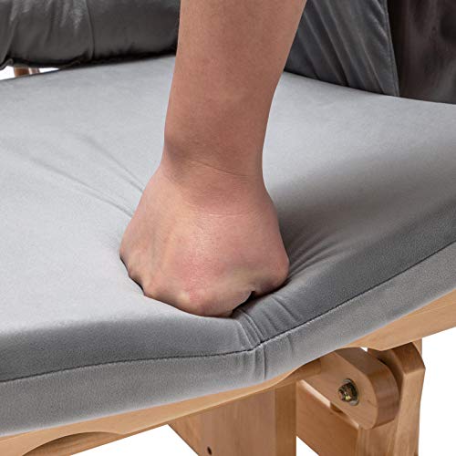 Paddie Glider Rocker Replacement Cushions with Storage Velvet Washable