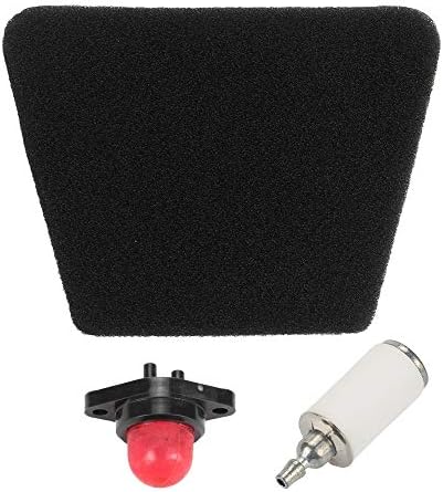 Trustsheer 530037793 Black Air Filter with Fuel Filter Primer Bulb for Poulan 1900 1950 2025 2050 2075 2150 2175 2250 2350 2375 1950LE 1975 Woodshark 1975LE 2050LE 2050WT P3416 Gas Saw