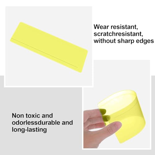 Raheem 8pcs Yellow Overlays for Dyslexia Overlays Reading Ruler Guided Reading Strips Yellow Tracking Highlight Colored Overlay Bookmark Reduce Visual Stress Teacher Teaching Supplies for Classroom - Image 4