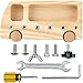 Nytlivet Montessori Holz Spielzeug für Kinder, Montessori Holz Schraubbrett,Pädagogisches Spielzeug Holzspielzeug für Kinder Holzschrauben, Lernspielzeug für Jungen und Mädchen Geschenke (Holz)