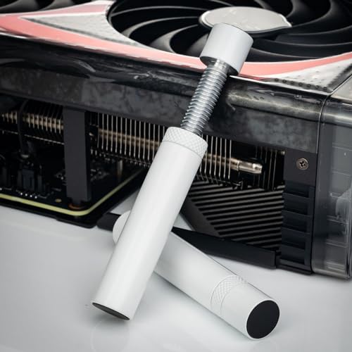 Soporte para GPU de aleación de aluminio blanco miniatura 4