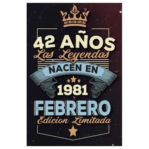 Las leyendas nacen en 42 años 1981 febrero: Ideas de regalos para hombres, ideas de cumpleaños 42 cumpleaños libro ideas de cumpleaños para hombre y regalo de nacimiento, regalo de cumpleaños