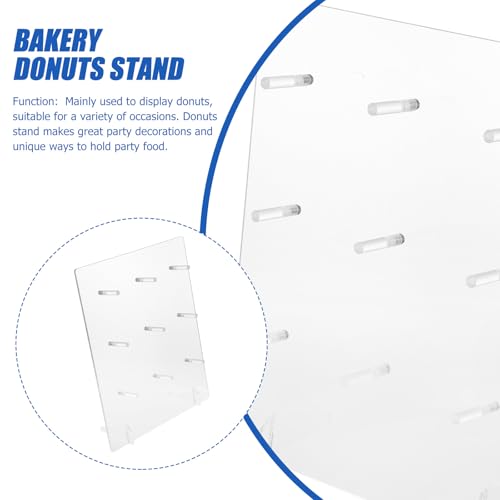 Présentoir donuts transparent support acrylique stable décoration table buffet anniversaire