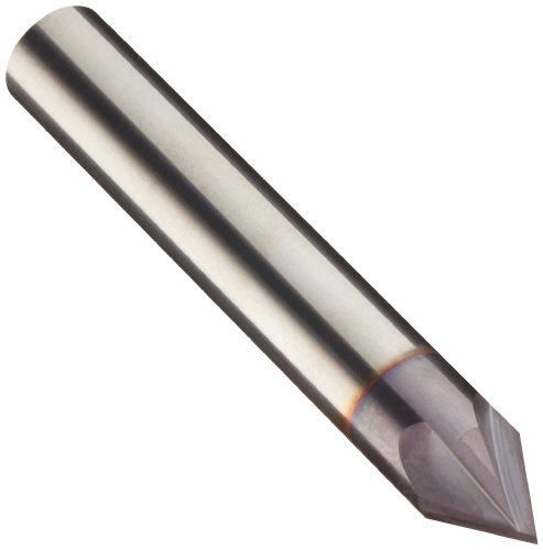 Image of CM460-0.500-D1-C.0-Z4 17004750 Carbide Chamfering Mill, TiAlN Coated, 4 Flutes, 60 Degree Chamfer End, 7 /16' Cut Cutting Length, 1 /2' Diameter