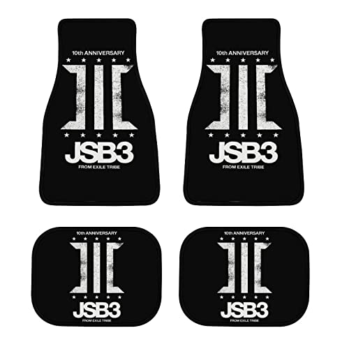 カーマット 三代目 J Soul Brothers 車用フロアマット カーフロアマット 車用マット 汎用 フロアマット 1台分4点セット 保護マット 防水 汚れ防止 カーアクセサリー 四季通用 カー用品 普通車 軽自動車 防水 取付簡単 クッション性