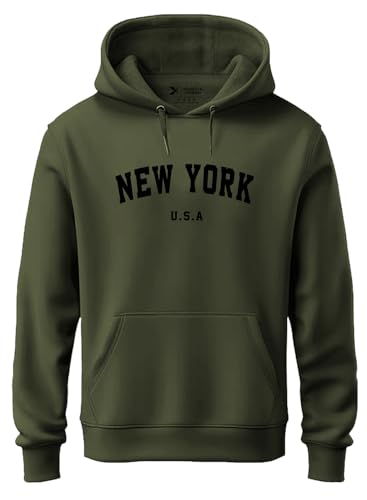 Image of XENOVAURBAN Hoodie for Men /Women | Unisex fit Cotton Fleece Hooded Sweatshirt - NEWYOR1