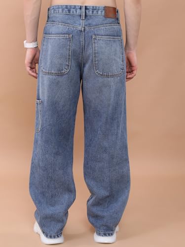 Image of Highlander Men's Relaxed Fit Jeans | Mid-Rise | Heavy Fade | Jeans for Man