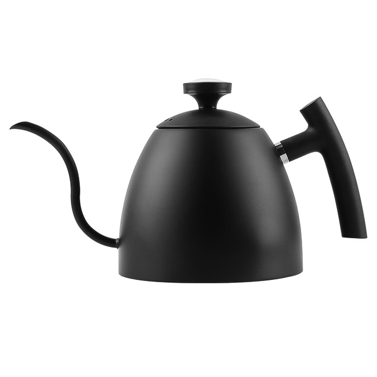 Pour Over Coffee Kettle con termómetro 51 FL oz (máx.), Hervidor de Cuello de Cisne de Acero Inoxidable Premium para café por Goteo, Prensa Francesa y té (Negro)