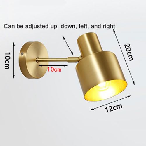 Lampara de pared moderna en laton cepillado dorado modelo Ardila E27 5