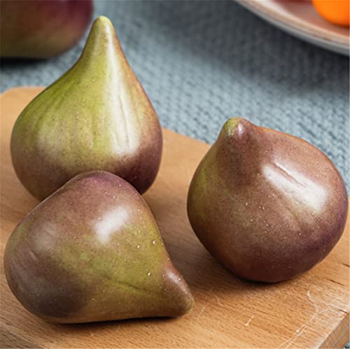 Skyseen 8Pcs Realistic Artificial Fruits Lifelike Decorative Fig Photography Props Home Decoration #TOP4