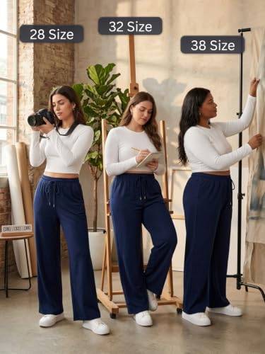 Image of Leriya Fashion High Waist Trousers for Women - Flared Korean Style Formal Pants | Elegant Workwear for Office, College & Events (Available in Plus Size