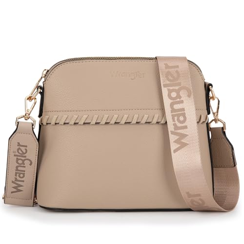 Image of Wrangler 3PCS Purses for Women Tote Bag Crossbody Handbag and Wallet Set with Guitar Strap