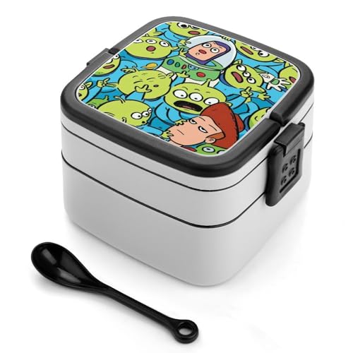 弁当箱 トイストーリー ランチボックス 二段 お弁当箱 おべんとう箱 ランチケース 大人用 子供用 学生 仕事 通勤 1000ml