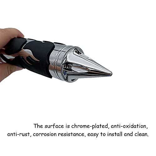 1" Motorcycle Handlebar Grips Bar Grip 24.5Mm 26Mm Thruster Grip For Harley Yamaha Suzuki Fxst Flhrs Vrscr Xl Fxlr By D1M (Chrome) #TOP3