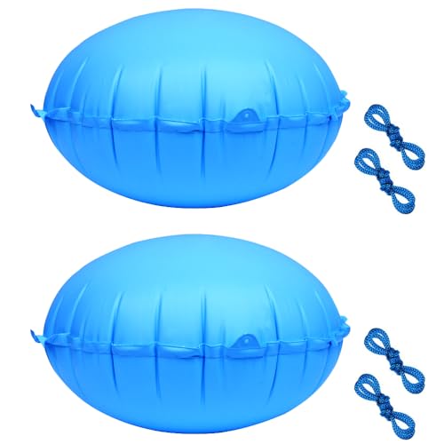 2 Pack Pool Air Pillows for Above Ground Pools, 4 Ft Winter PVC Pool Cover Air Pillow, Heavy Duty Pool Pillows Float, Inflatable Cold Resistant Swimming Pool Pillow for Closing Winter(Round)