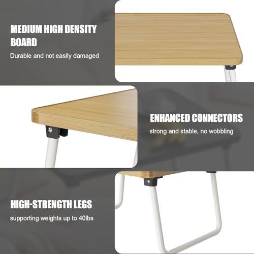 Image of Foldable Lap Desk, Laptop Stand Bed Table Tray for Couch