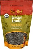 ShaSha Organic Sprouted Bio Bud, Lentils, Ready to Cook, Non GMO, Full Nutrients of the Grain, BPA BPS Phthalates Free package, 1 lb, 16 oz, 454 g