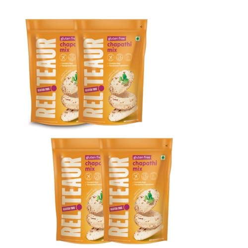 Image of Reliteaur Gluten Free | Wheat Free | Maida Free | Chapathi Mix (1kg)|Celiac Friendly| Ragi And Amaranth |Iron, Protein & Calcium rich for Soft Chapathis | AOECS Certified (Pack Of 4)
