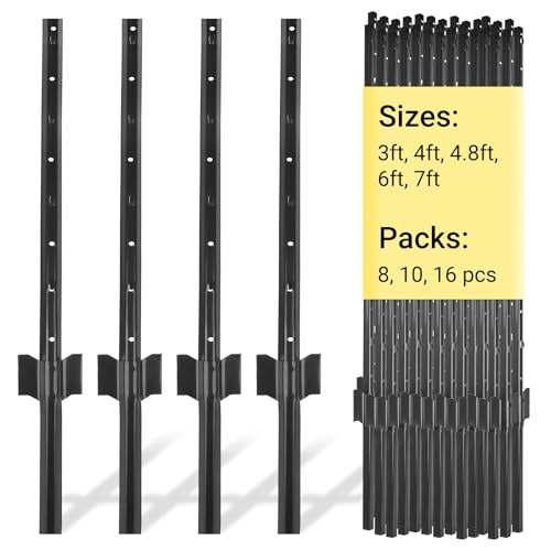 Toriexon Fence Posts 7 Ft - 8 Pack, Requires Manual...