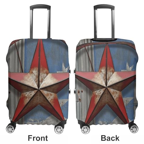 Carry on Luggage Cover American Wastern Texas Star Suitcase Covers for Luggages Tsa Approved Travel Luggage Sleeve Protector Elastic Suitcase Protector Anti-Scratch Washable Fits 19-30 Inch Case -XL3