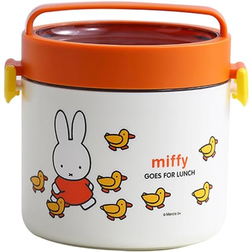 保温ランチジャー 弁当箱 お弁当箱 900/1350ml 真空断熱スープランチセット サーモス ランチジャー ランチジャー ランチジャー スボトル ス ランチジャー 持ち運び スープ 弁当箱 漏れ防止 (一段;900ml,オレンジ色)