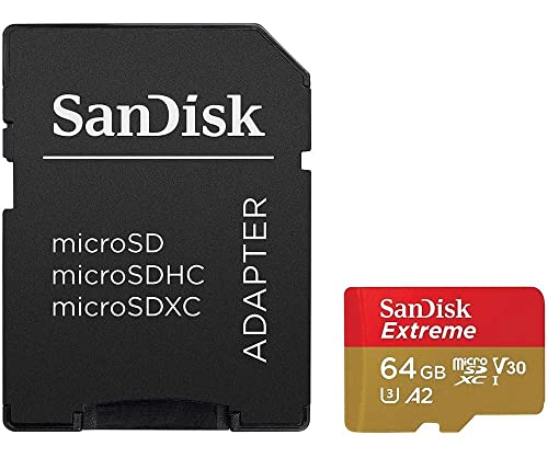 Sandisk Extreme 64Gb Microsdxc Uhs-I Card With Adapter (Sdsqxne-064G-Gn6Ma) #TOP5