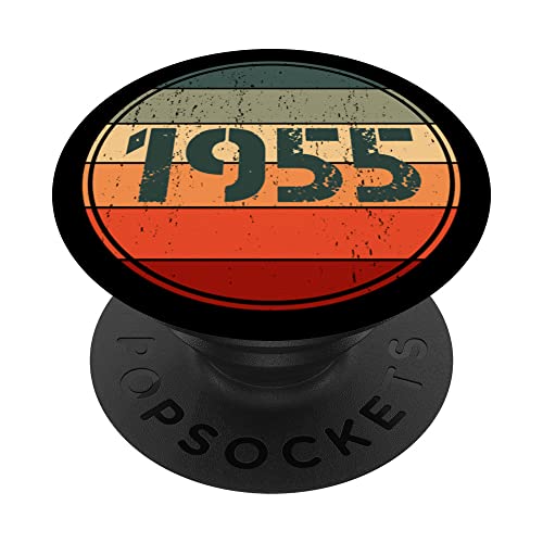 Vintage 1955 cumpleaños Pop Socket divertido 1955 cumpleaños 1955 PopSockets PopGrip Intercambiable