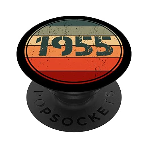Vintage 1955 cumpleaños Pop Socket divertido 1955 cumpleaños 1955 PopSockets PopGrip Intercambiable