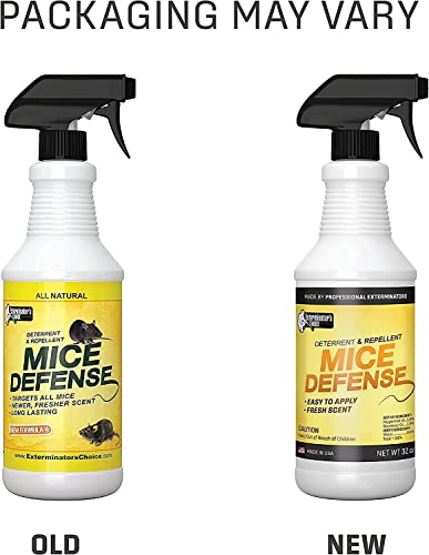 Exterminators Choice Mice Defense | 32 Ounce | Mice Repellent | Easy Pest Control For Mice | Uses Peppermint Oil To Keep Them Away #TOP6