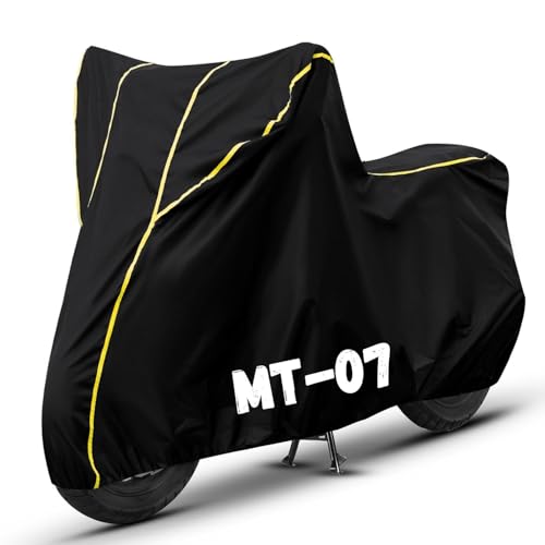 Image of Bike Cover for MT-07 100% Waterproof, Dustproof & Scratch Resistant| Fully Bottom Elastic UV Resistant Heavy Duty Body Cover | All Weather Outdoor Use