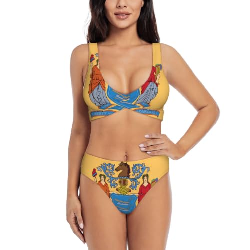 Maillot de bain deux pièces triangle New Jersey idéal pour vos vacances à la mer