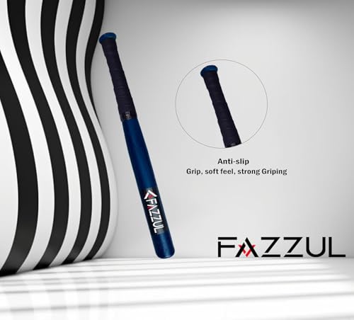 Image of Baseball Bat Natural Wood Baseball Bat with Strong Wood for Self-Defense (32 inch Long) (Royal-Blue)