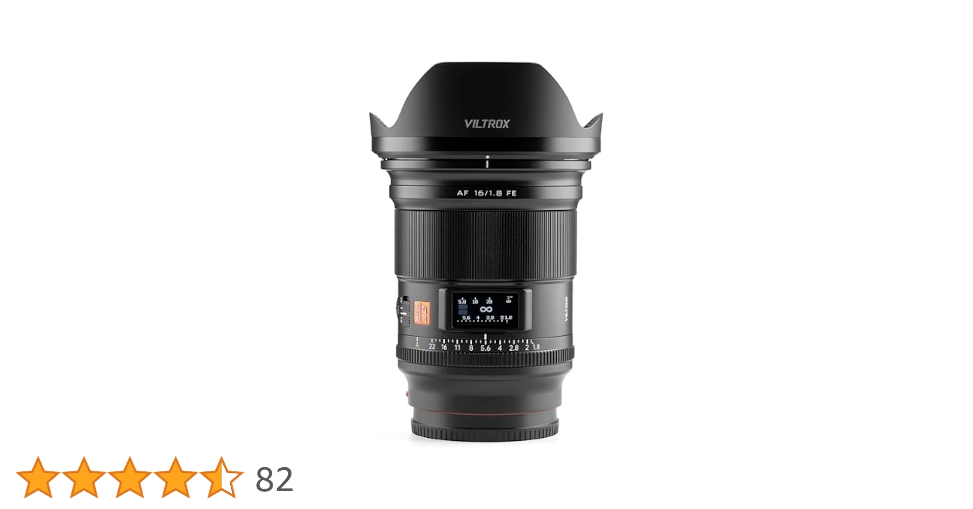 Amazon.co.jp: VILTROX AF 16mm F1.8 Pro FE 単焦点中望遠レンズ