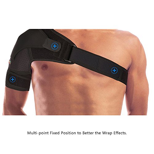 Apoio de Ombro, Andoer 1pcs ombro esquerdo/direito único ombro esquerdo/direito suporte de ombro cin