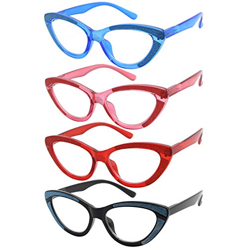 Eyekeeper Eyekepper 4-Pack Cat-Eye Design Reading Glasses for