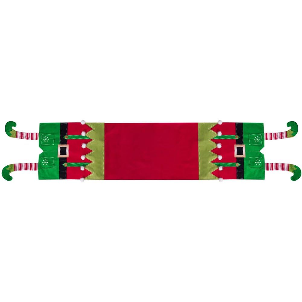 Nappe chemin de table de Noël elfe lavable pour protection de table à manger