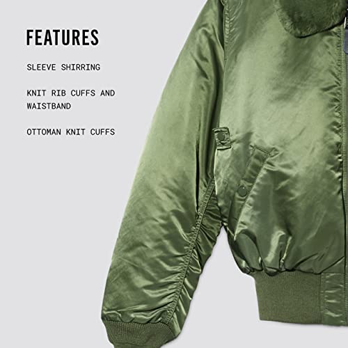 Image of Alpha Industries Men's B-15 Flight Jacket (S, Sage)