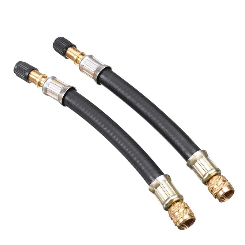 2 Piezas Extensión Válvula Neumático para Opel Combo 2018-2022, Extensiones Flexibles Goma, para Bicicletas Moto Coche Inflado Vehículos Accesorios,180mm