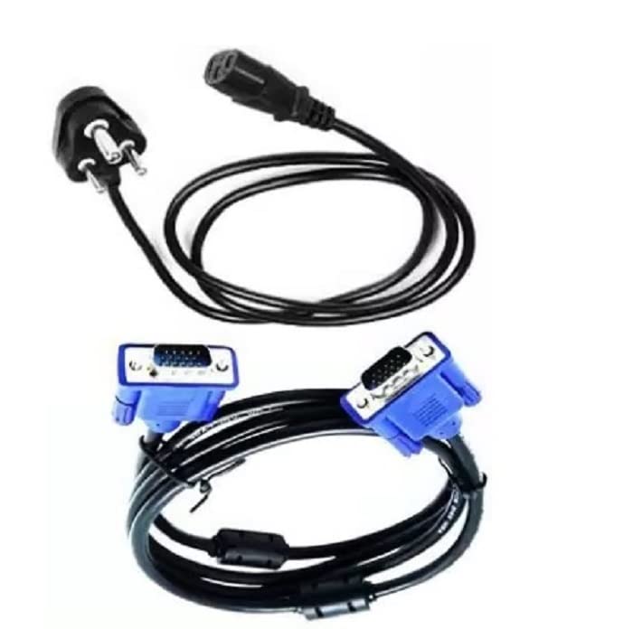 22 TECH Combo Set of Male to Male 15 Pin VGA and Power Cable for Computer CPU, Monitor, Printer (Blue, 1.5 m) Combo (B09VZN8K7Z) Amazon Price History, Amazon Price Tracker