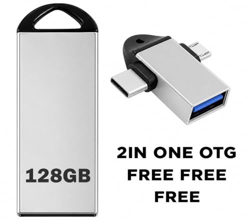 Image of USB 2.0 /3.0 Flash Drive with 128 GB Capacity | High Speed, Metal Pen Drive
