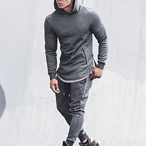 EVERWORTH Men's Gym Workout Long Sleeve Hoodies Training Pullover Casual Hooded Sweatshirt4