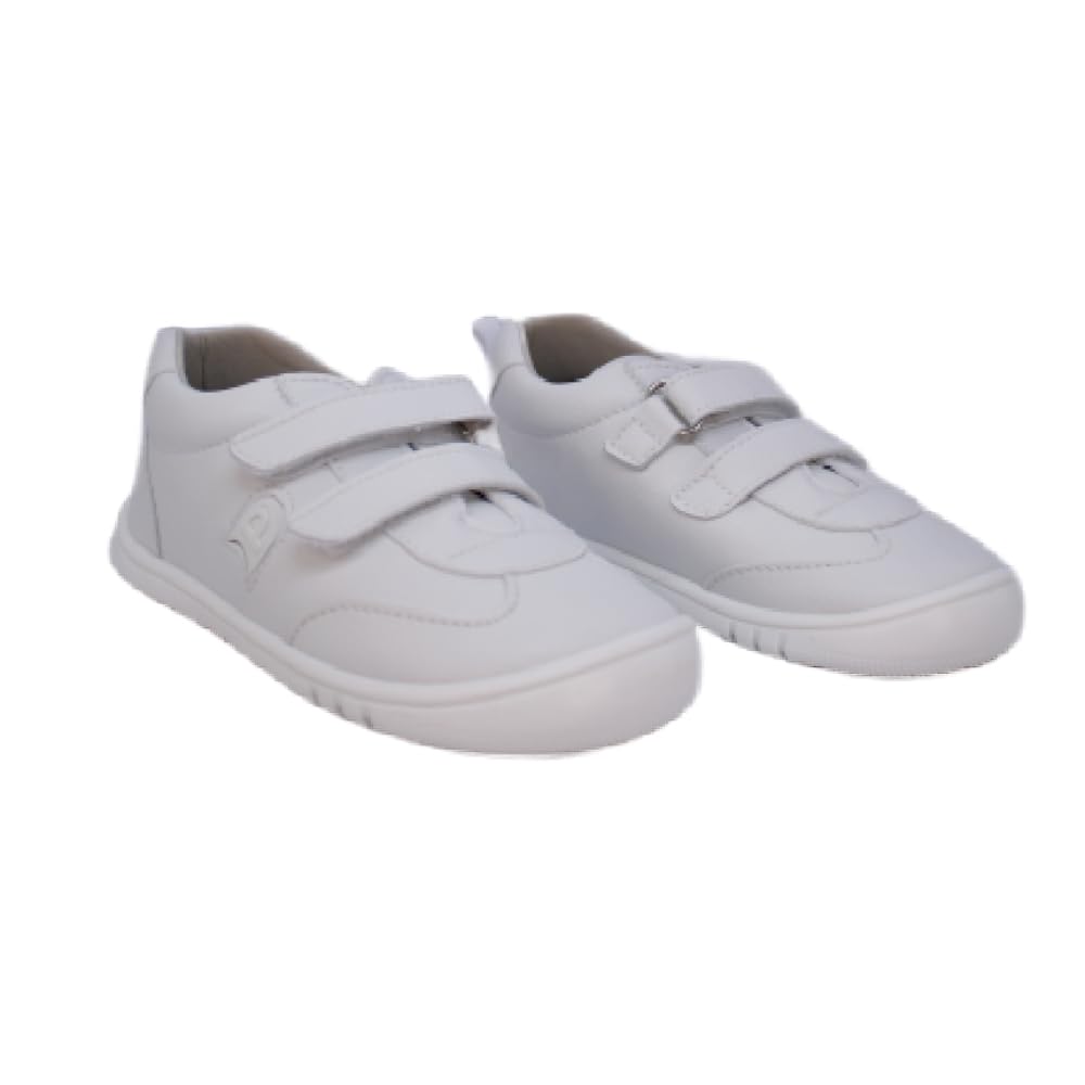 PIRUFIN - Zapatilla Deportiva respetuosa Pirufin – Blanco con Logotipo - 6200-1 para: Niños