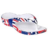 DAWGS Girls' LMFF.U.K. Loudmouth Youth Flip Flop, Betsy Ross, 1