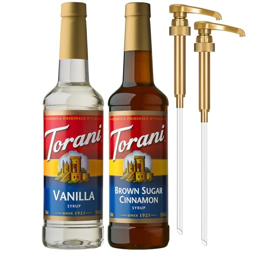 Torani Syrups, Brown Sugar Cinnamon and Vanilla Syrup Variety 2-P...