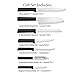Rada Cutlery 7-Piece Starter Knives Gifts Set with Quick Edge Sharpener, Made in USA, Black Handles