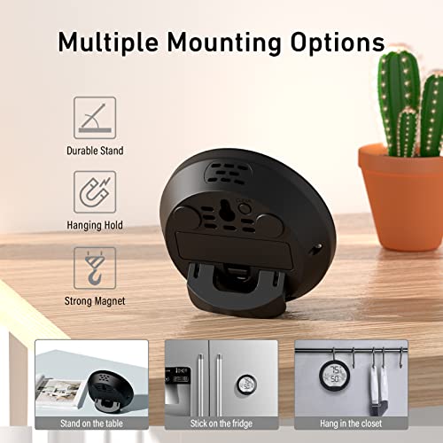 Secrui Hygrometer Indoor Humidity Thermometer, Digital Room Hygrometer And Humidity Gauge, Pro Accuracy Calibration Lcd Humidity Sensor With Maximum And Minimum Records-Black #TOP3