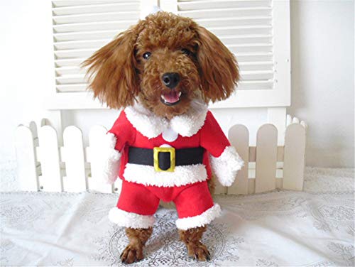 Disfraz Navidad para Perro y Gato Santa L miniatura 6